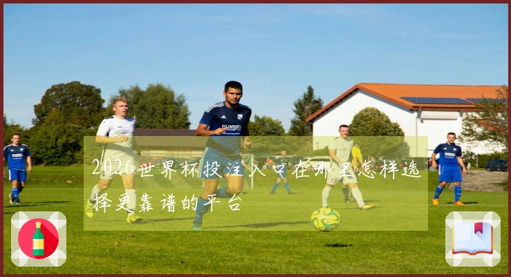 2026世界杯投注入口在哪里怎样选择更靠谱的平台